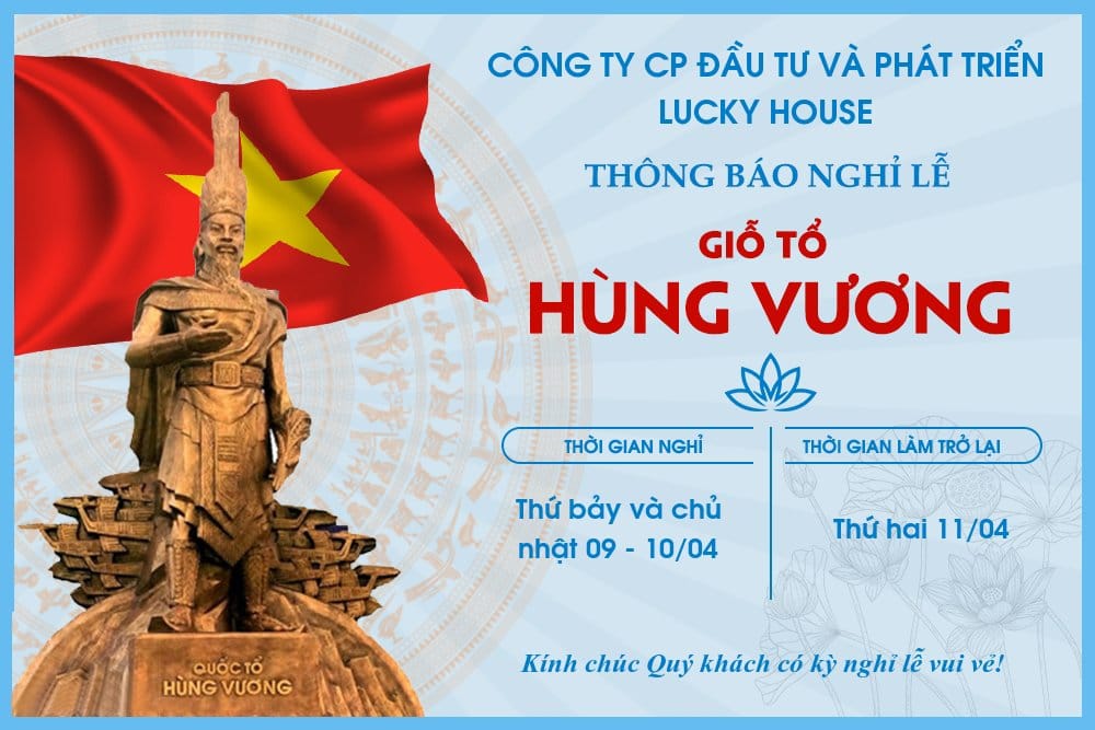 Thông báo nghỉ lễ giỗ tổ Hùng Vương 2022