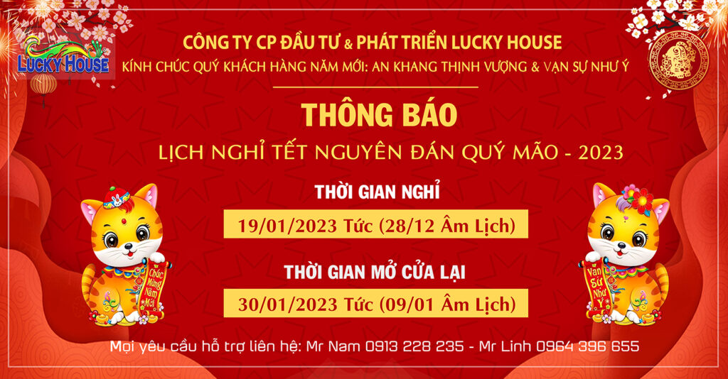 Lịch nghỉ Tết Quý Mão 2023
