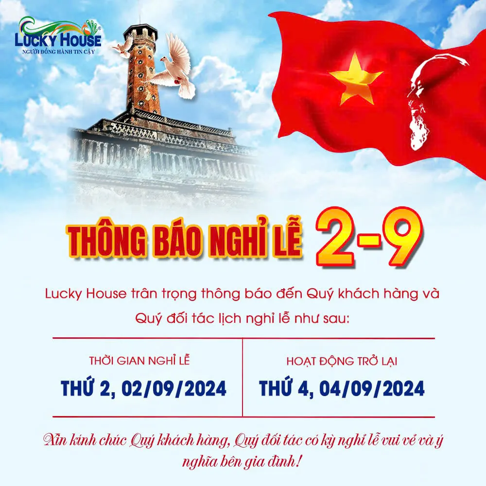 Thông báo nghỉ Lễ Quốc Khánh 2/9/2024